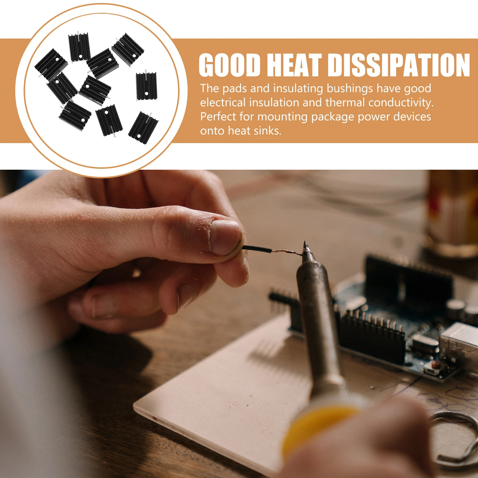 

10pcs TO220 Sink Aluminum 20x15x10mm Black Heat Sink Metal Voltage Regulator Laptop Cooler