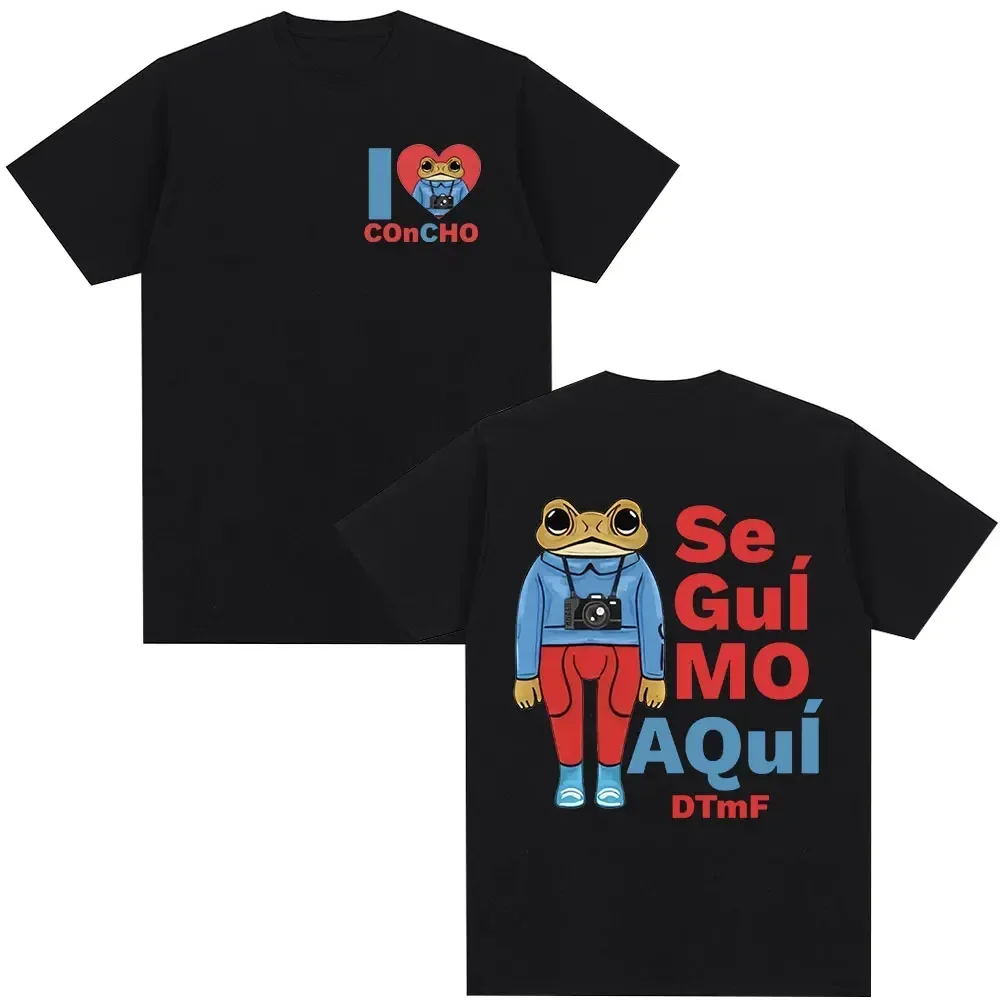 Ich liebe Concho Frog T-Shirts Debí Tirar Más Fotos Bad Bunny T-Shirt Se Guí Mo AQuí DTMF Hochwertiges Herren-Damen-T-Shirt