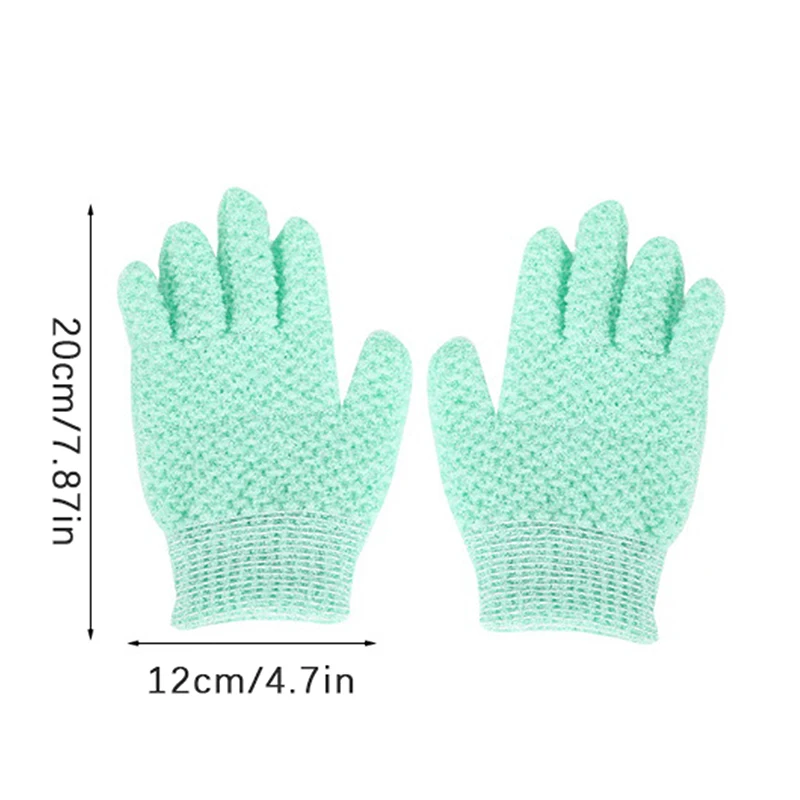 Guantes de baño de cinco dedos para el hogar, toalla de ducha, exfoliante, lavado corporal para niños, suministro para el hogar, toallita elástica, guantes de limpieza para la espalda