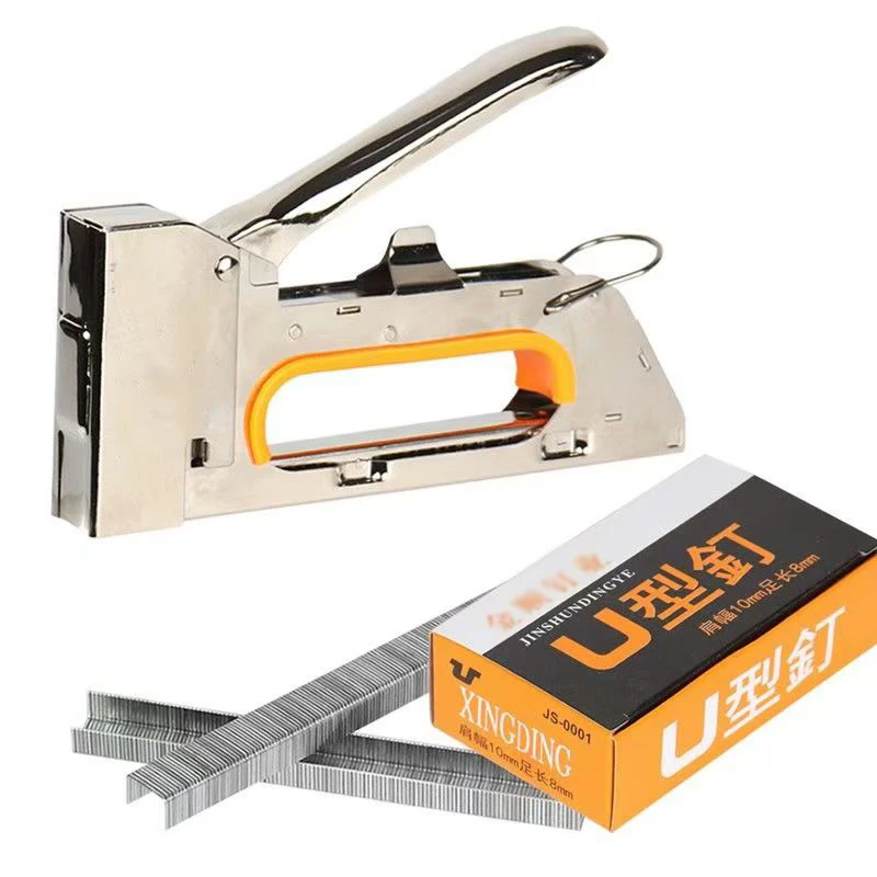 Manual Nailing Gun Construction Stapler Heavy Duty Air Nail Woodworking Special Staple Book Household DIY