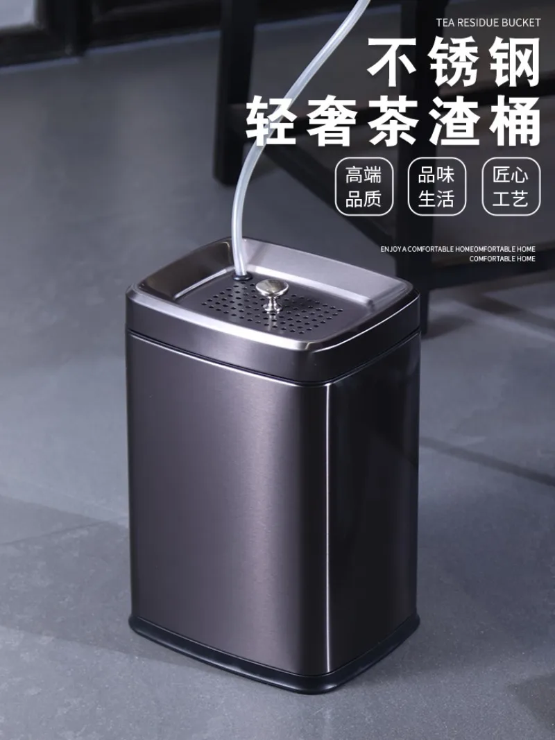 

Stainless steel tea bucket, residue bucket, waste water , small table drain , large capacity tea set