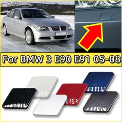 Auto Headlight Washer Nozzle Cover Lid For BMW 320 325 328 E90 E91 2005-2008 High Quality Painted Cleaner Sprayer Shell Cap Trim