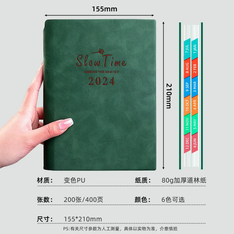 Business Notebook angepasst Zeitplan diese Arbeit Notebook dickes Buch Großhandel A5 Kalender Zeitplan Briefpapier Monats planer