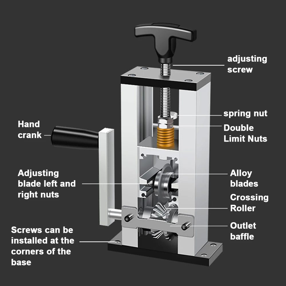 Portable Wire Stripper Manual Wire Stripping Tool 1-25mm Cable Electric Peeling Machine Hand Crank Support Use Electric Drill