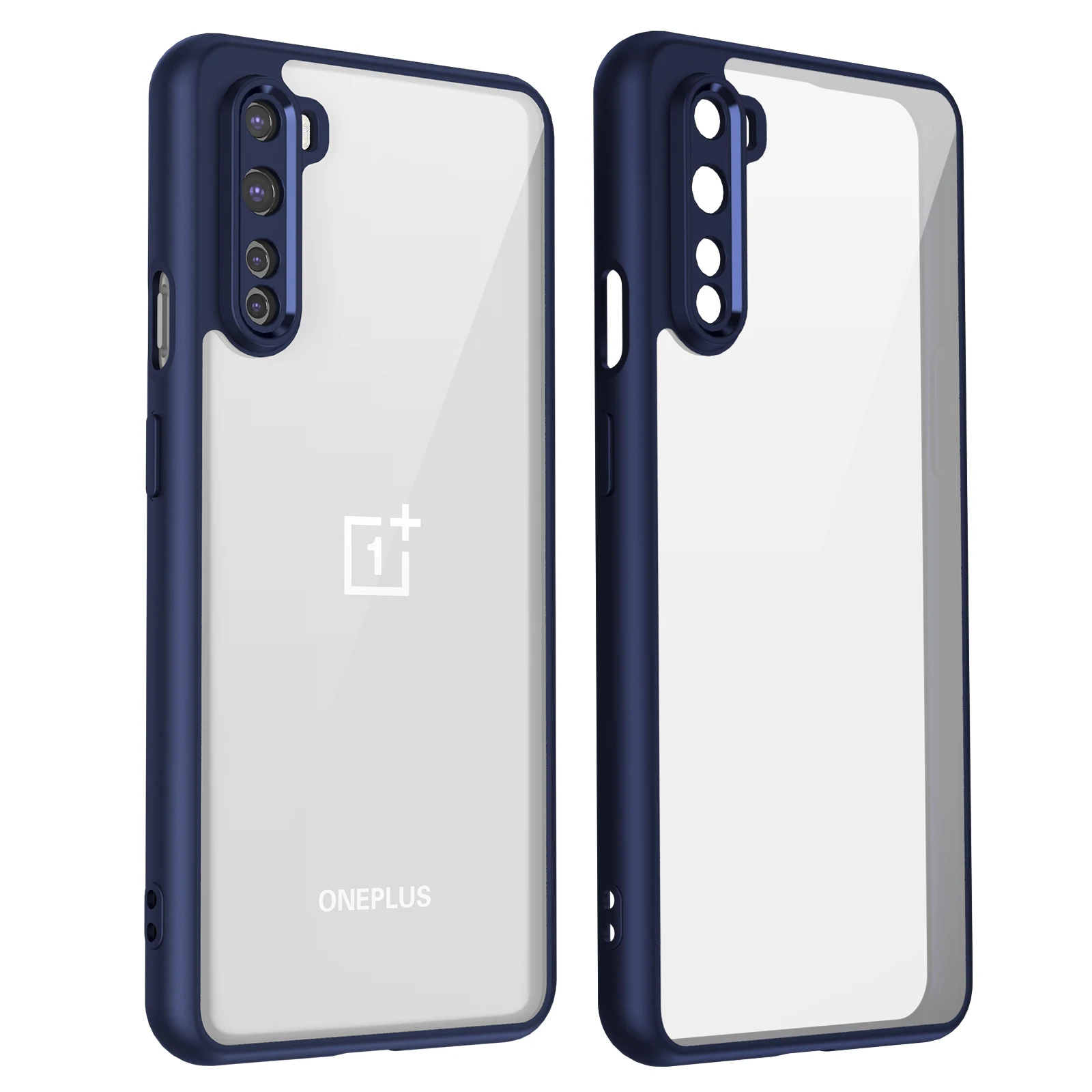 Oneplus Nord AC2001 AC2003 Hülle, stoßfeste Silikon-Stoßstange, Luftpolster, klare, matte Rückseite, harte Handyhülle für One Plus Nord – Detail 4
