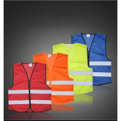 High Visibility Car Reflective Safety Ves Strip Vest Reflective Strip Vest Car Emergency Reflective Vest Fluorescent Mesh