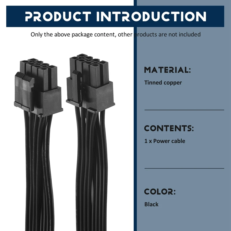 CPU 8 Pin Male To CPU 8 Pin (4+4 Pin) Male EPS-12V Motherboard Power Adapter Cable For Corsair Modular Power Supply 60Cm