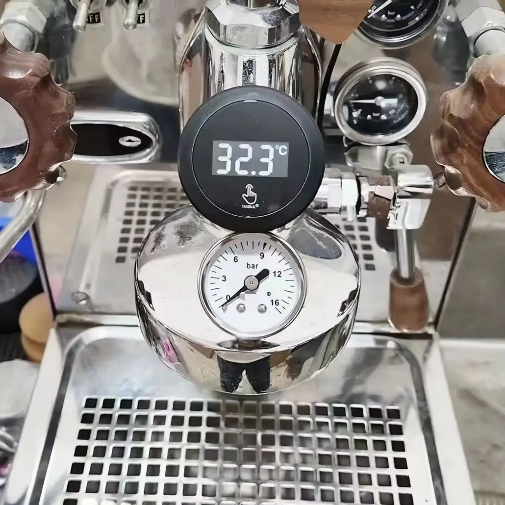 Suitable for E61 Semi-automatic Coffee Machine Brewing Head Pressure Gauge Thermometer Modification Accessories