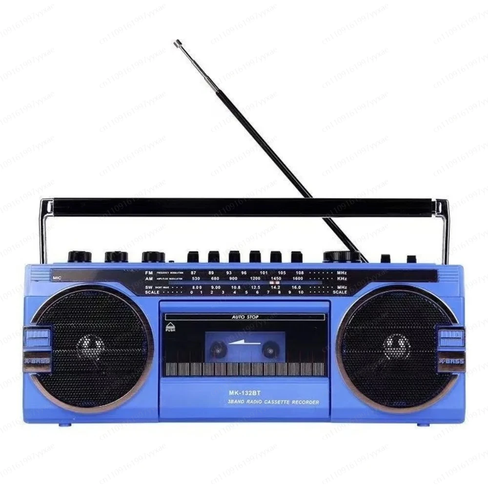 

Portable Retro Tape Cassette Player Bluetooth Speaker AM FM SW Radio Home Outdoor Audio Supply Accessory