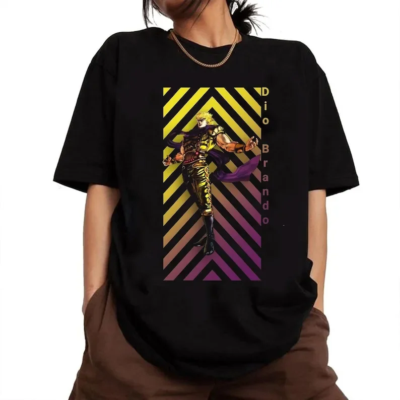 Dio Brando Shirt, Anime JJ's Bizarre Adventure T-Shirt, Anime T-Shirt