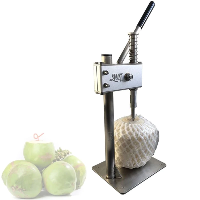 Manual Coconut Opener Stainless Steel Coconut Punching Machine Young Coconut Driller Save Effort Drilling Hole for Coco Milk