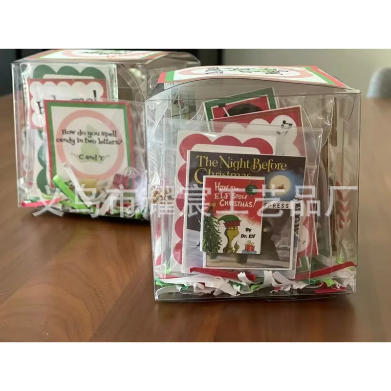 قزم ماجيك كيت 24/30 يومًا من عيد الميلاد مضحك البلاستيك عيد الميلاد العد التنازلي مجموعة أفضل قزم المزح قزم عدة 24/30 يومًا للحفلات