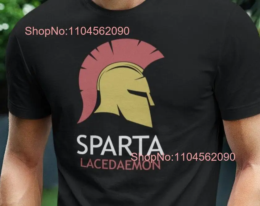 Sparta Lacedaemon Antiguo Spartan Hoplite Casco Camiseta manga larga o corta