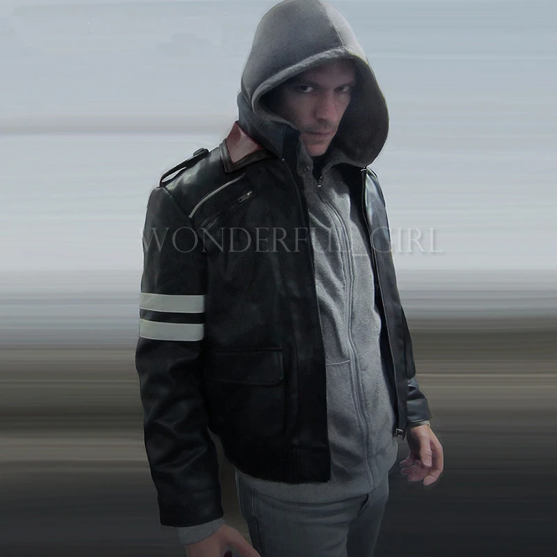 Haute Qualité Nouveau Prototype Alex Mercer Cosplay Costume Veste Brodée PU Manteau En Cuir Halloween Costumes pour Femmes/Hommes S-4XL