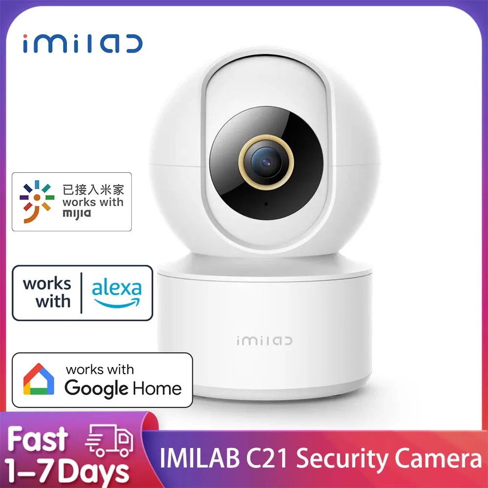 IMILAB C21 Security IP Camera WiFi 1080P HD IP Indoor CCTV Baby Cam 360° Vedio Surveillance Night Vision Webcam Work With Alexa