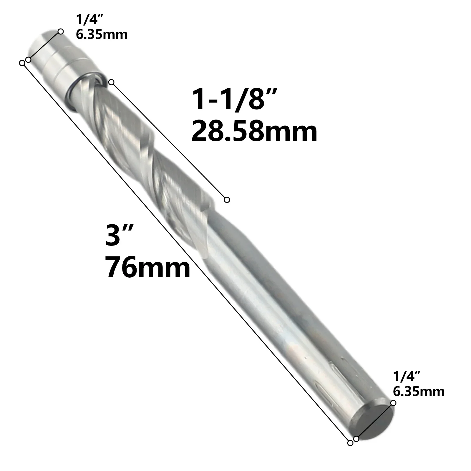 

Flush Trim Bits Router Bit Down Cutter/up Cutter Router Bit Solid Carbide Welded Steel Tip For Plywood Power Tools