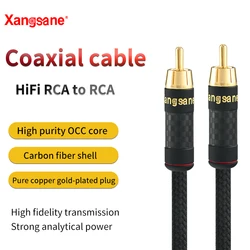 Xangsane 5N OCC digital coaxial audio cable 75 Ω subwoofer cable output SPDIF TV power amplifier connection line