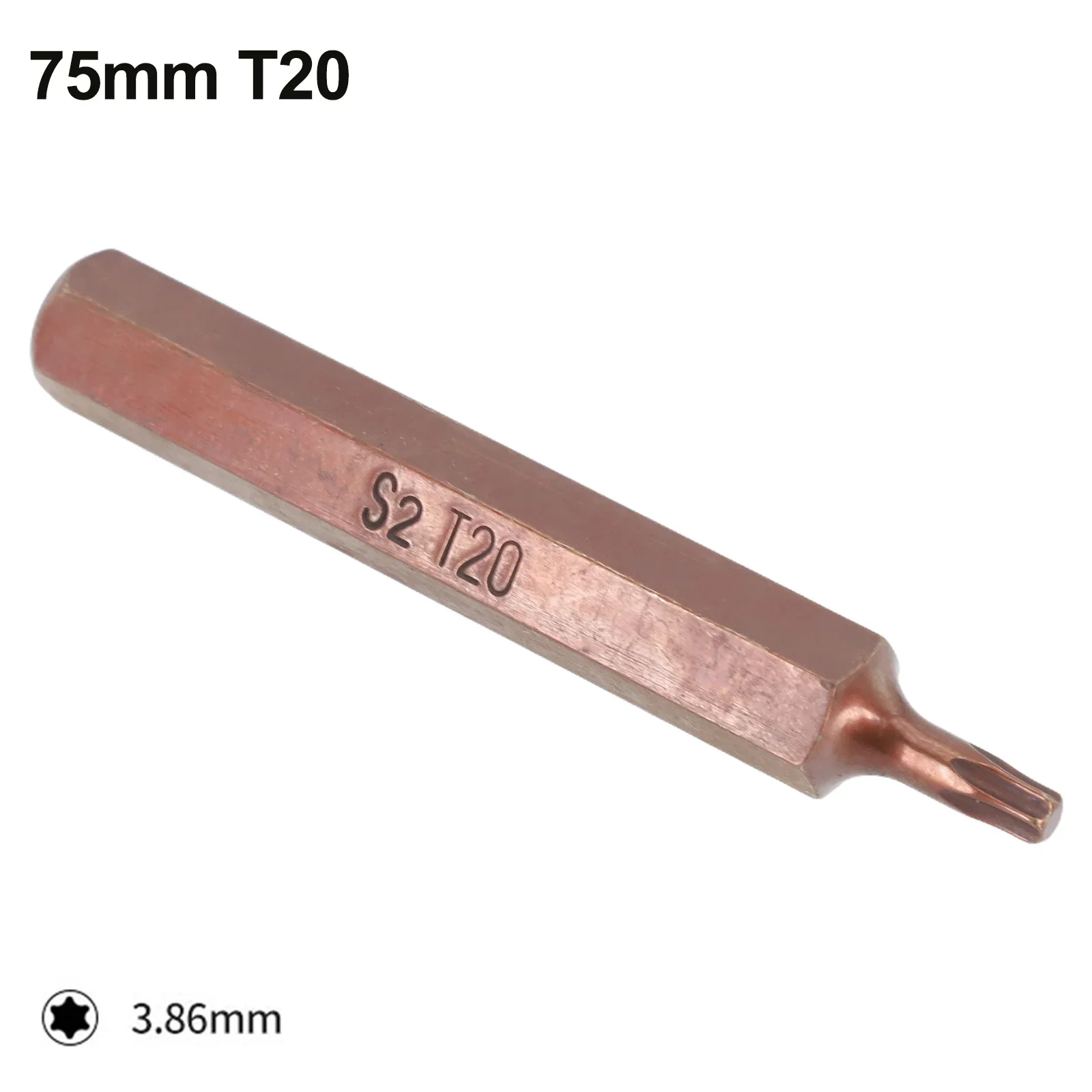 Brocas de destornillador Torx de 75MM, llave eléctrica, broca de enchufe, vástago hexagonal magnético, herramienta de mano T20, T25, T30, T40, T45, T50, T55, 1 unidad