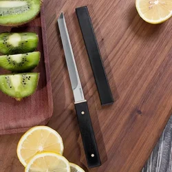 Coltello da cucina ad alta durezza Coltello da frutta tascabile portatile affilato Coltello per disossare con fodero per cucinare