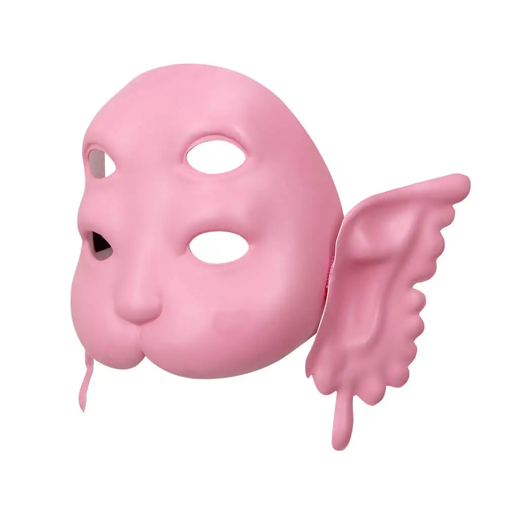 Maschera per porta-baracavi di muffin martellari puntelli per Cosplay maschera rosa fai da te accessorio per feste di Halloween