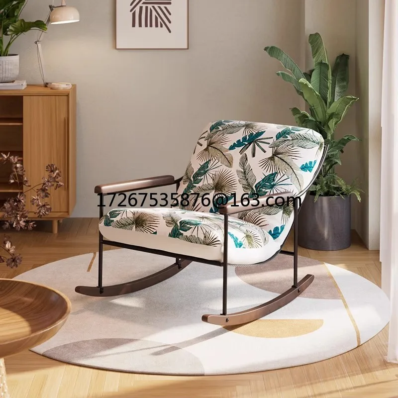 

Home rocking chair,living room sitting lazy lounger, bedroom leisure chair, sleepable single rocking chair, balcony lounge chair