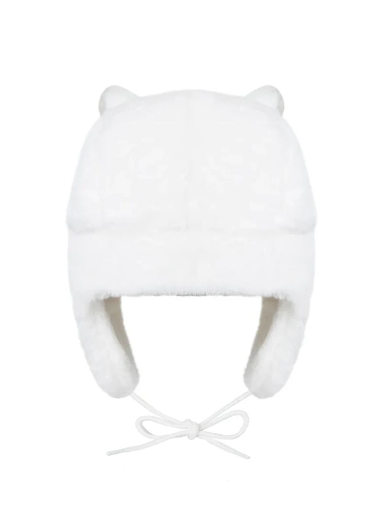 Fashion Winter Warm Ushanka Women Kawaii Toro Inoue Cute Plush Hat Big Head Circumference Female Cinnamon Protection Hats