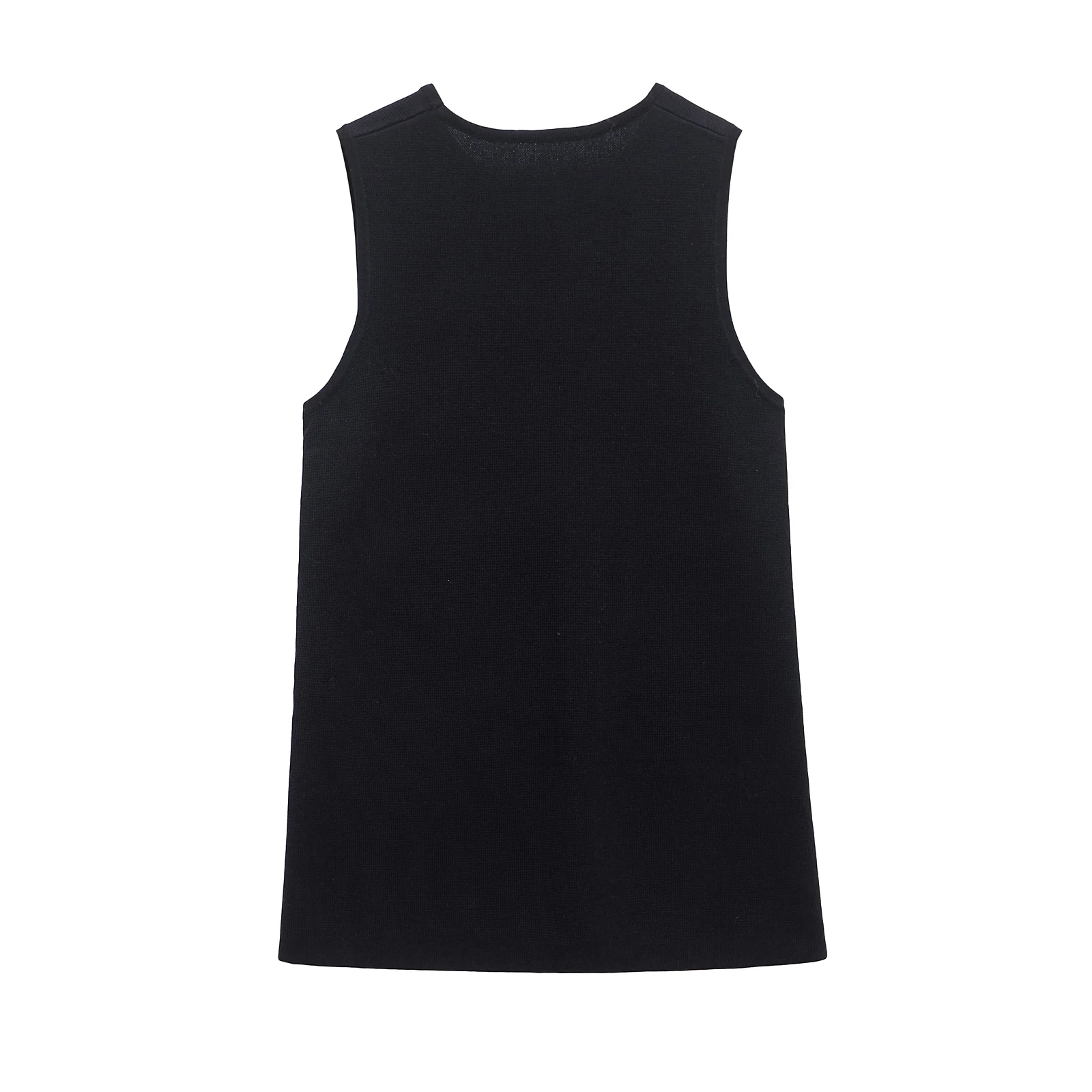 Top casual in maglia con bottoni laterali Design versatile per il tempo libero Faion Fibra di poliestere da donna rotonda Ne di media lunghezza...