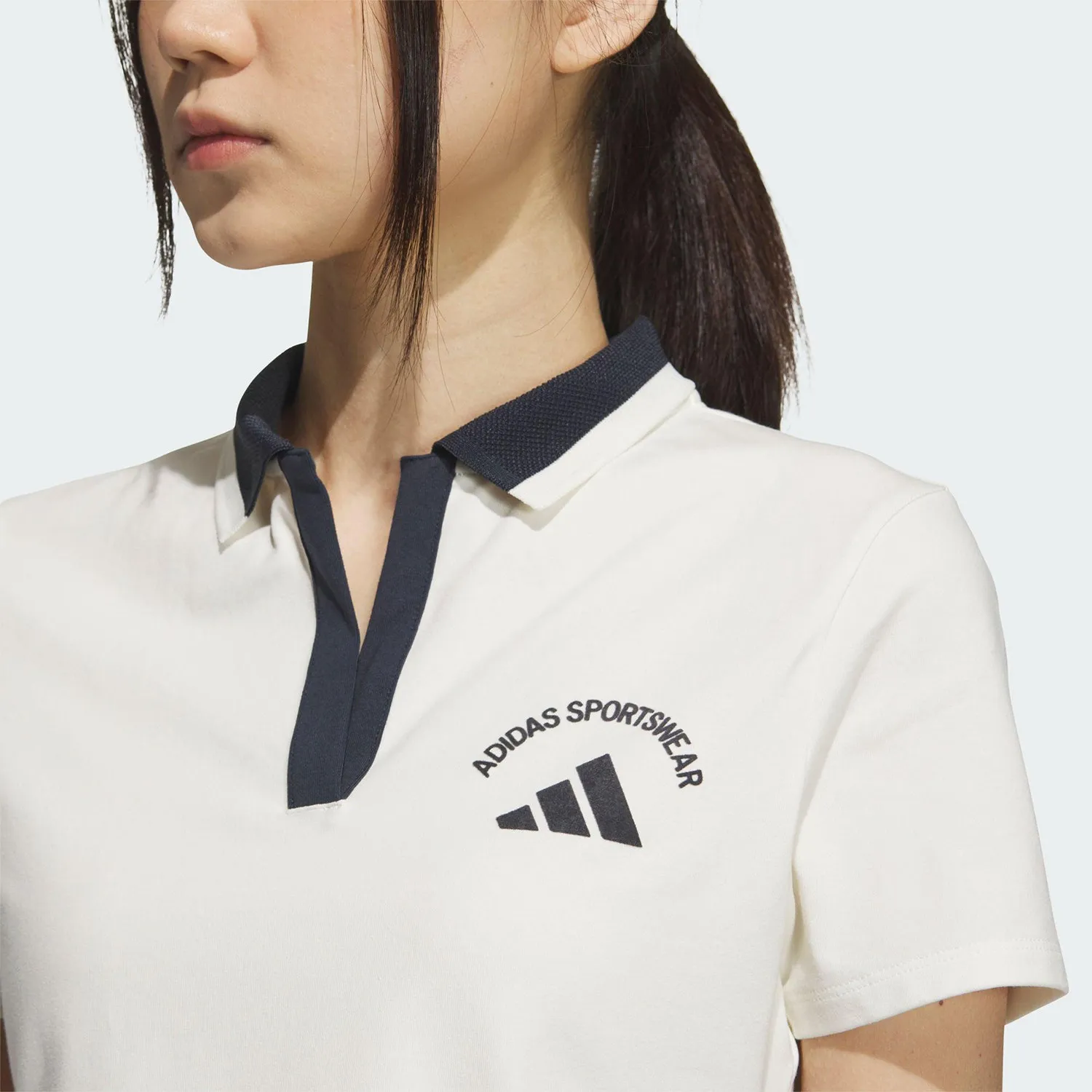 Immagine 6: Adidas 2 Polo classica a maniche corte da donna con risvolto KC0075