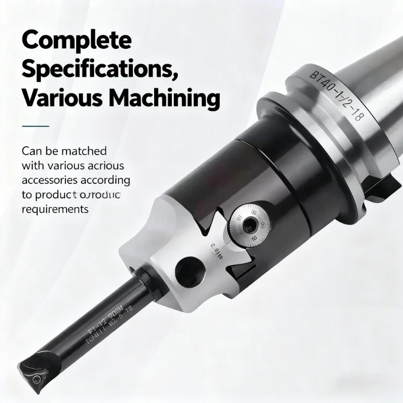 F1 Boring Head Lathe MT2 MT3 MT4 C20 C25 BT30 BT40 NT30 NT40 R8 F1 2 3 inch 50mm 75mm milling head F1 Machine clamp Boring bar view 3
