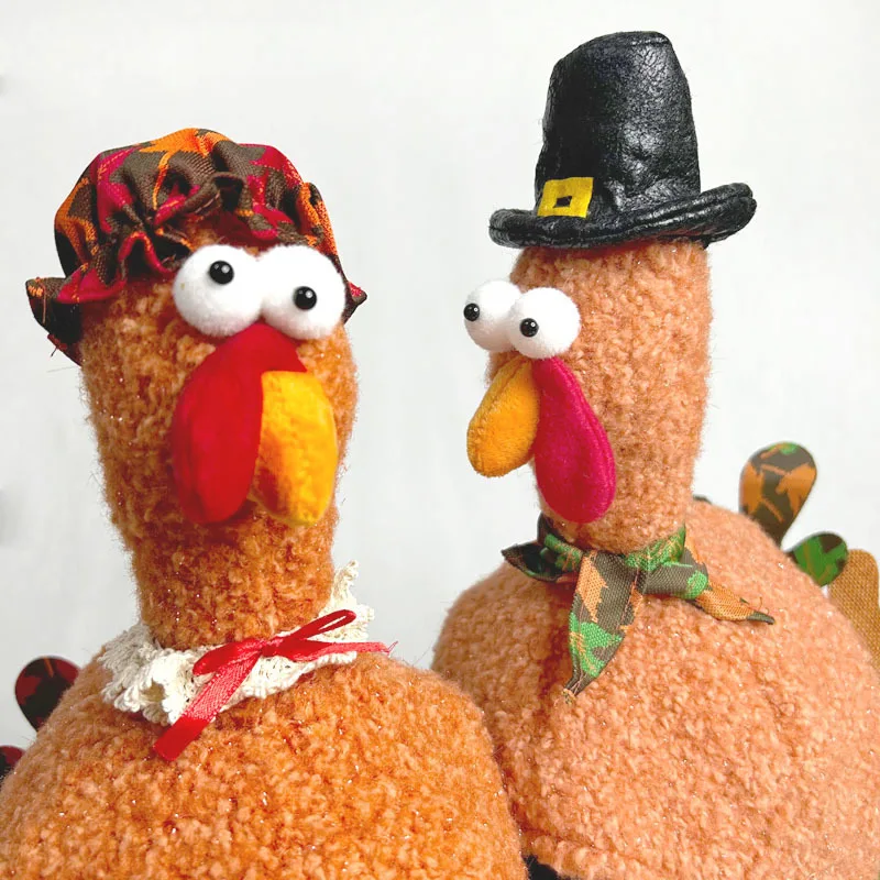 Funny Copslay Turkey Hat Roasted Turkey Hat Cooked Chicken Costumes Accessories Holiday Dress Up Stage Show Easter Halloween