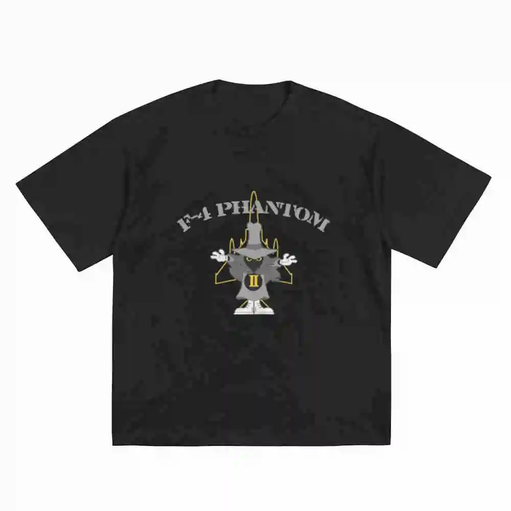 F 4 Phantom Funny Streetwear Short Sleeve Tee 100% Cotton T-Shirt