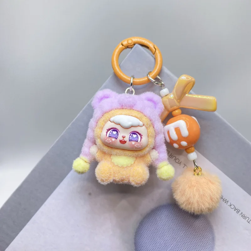 Nuevo llavero con colgante de muñeca masculina de tres años con diseño de gato "Lili" para bolso de niña, colgador para teléfono, regalo para mejor amiga