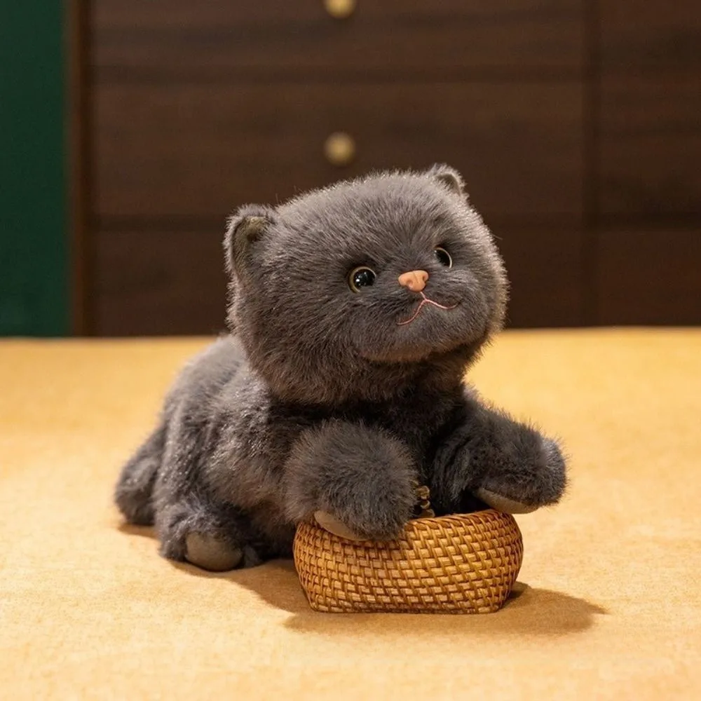 

Cute Soft Fluffy Simulation Cat Realistic Accompany Cat Simulated Kitten Model Soothing