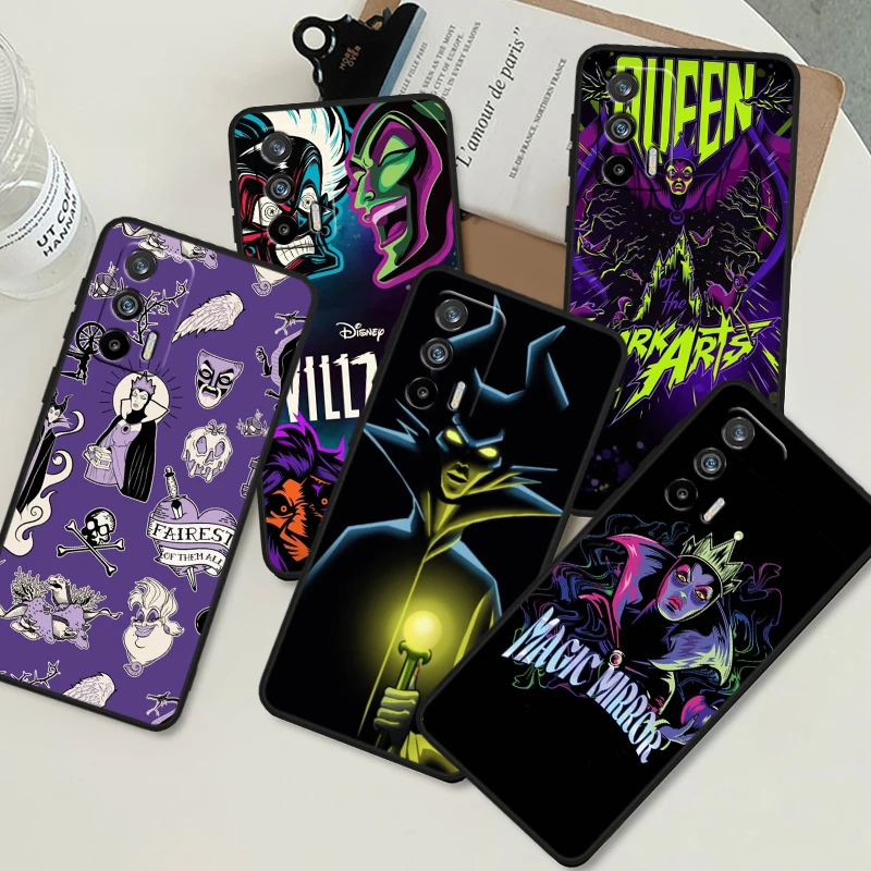 Cool Disney Evil Queen For OPPO Realme GT3 2 C55 C33 C35 C30S C31 X3 X2 Q5i Q3S C21Y Pro Black Silicone Phone Case