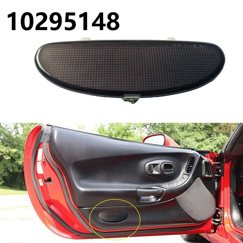 10295148 for Chevrolet Corvette C5 1997-2004 1PC Plastic Red Smoke Door Panel Light Lense Reflector Interior Door Panel