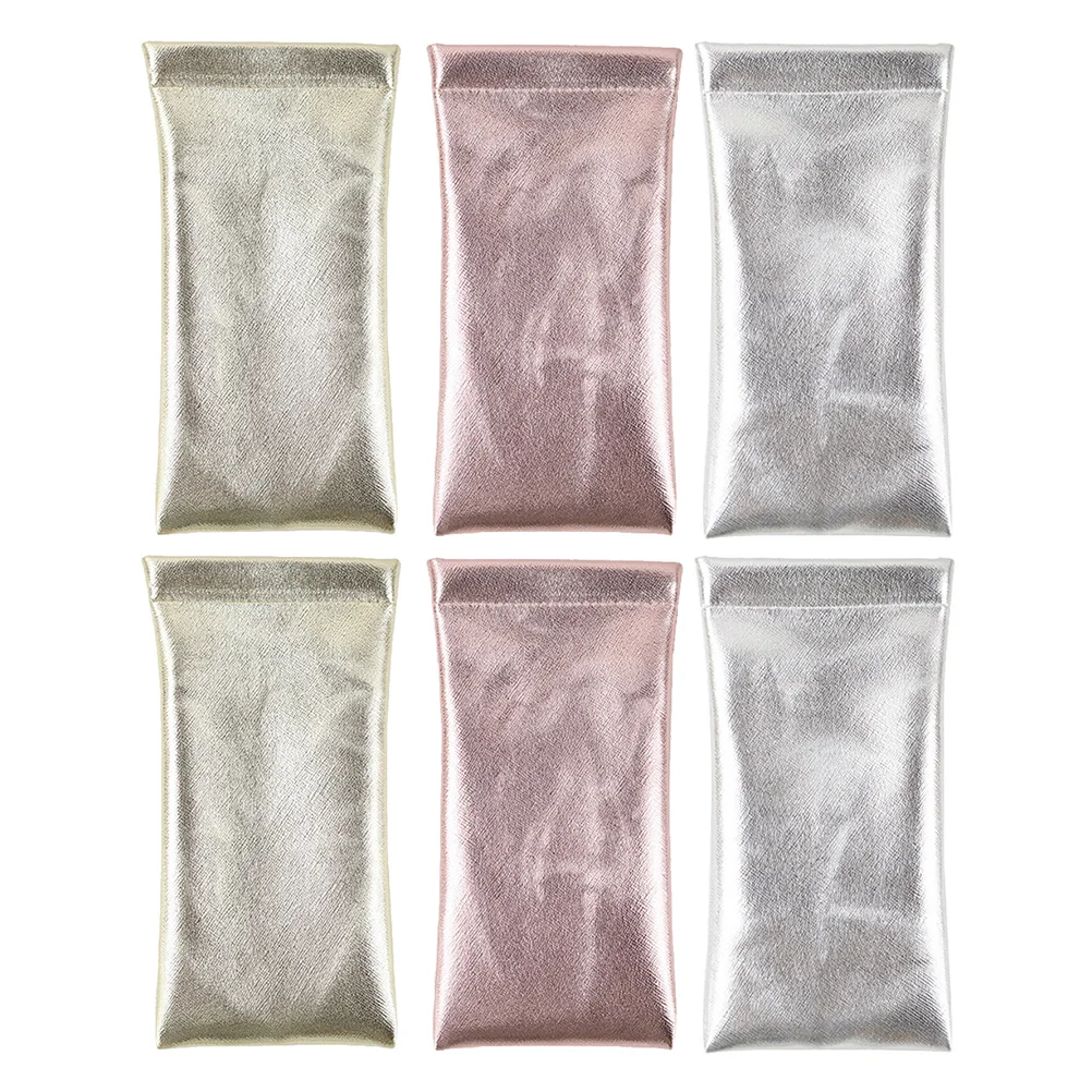 

6pcs Waterproof PU Glasses Holder Sunglasses Pouch Eyeglasses Glasses Holder Durable Travel Storage
