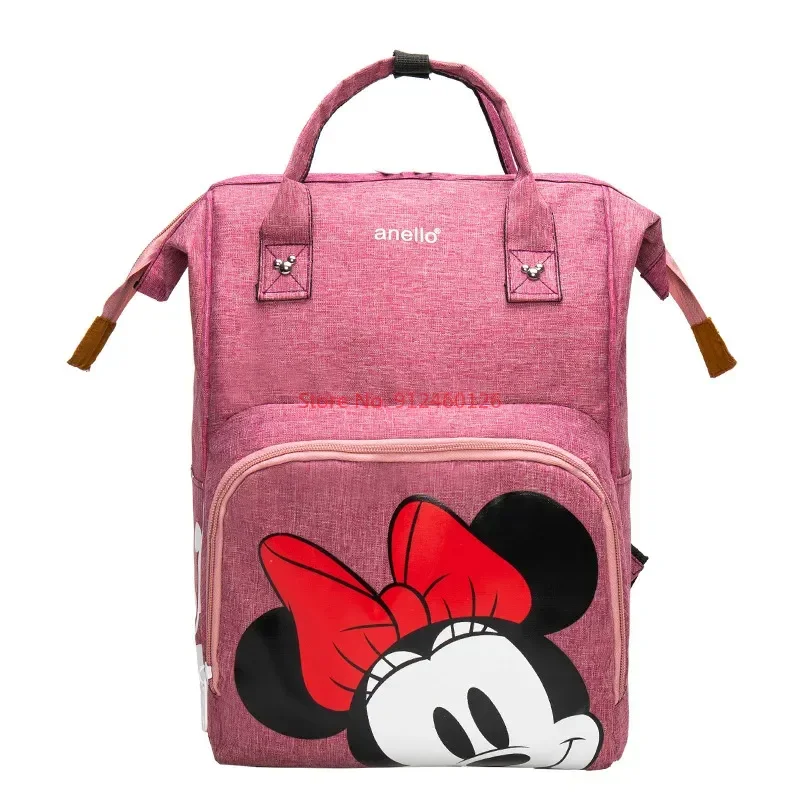 Disney Fashionable Mommy Minnie Double Shoulder Maternal And Baby  Mickey Cartoon Mickey Mouse Mom  Bottle  Diaper Bag