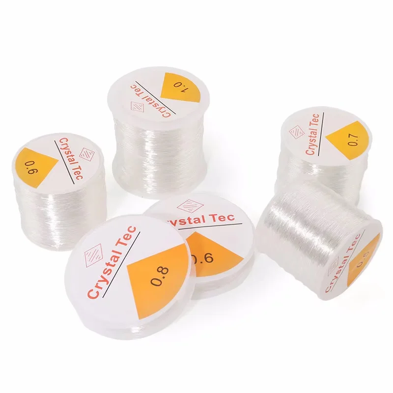 0.5-1.0mm Elastic Cord Beading Thread Stretch String Fibre Crafting Line for Jewelry Making DIY Seed Beads Pony Beads Bracelets