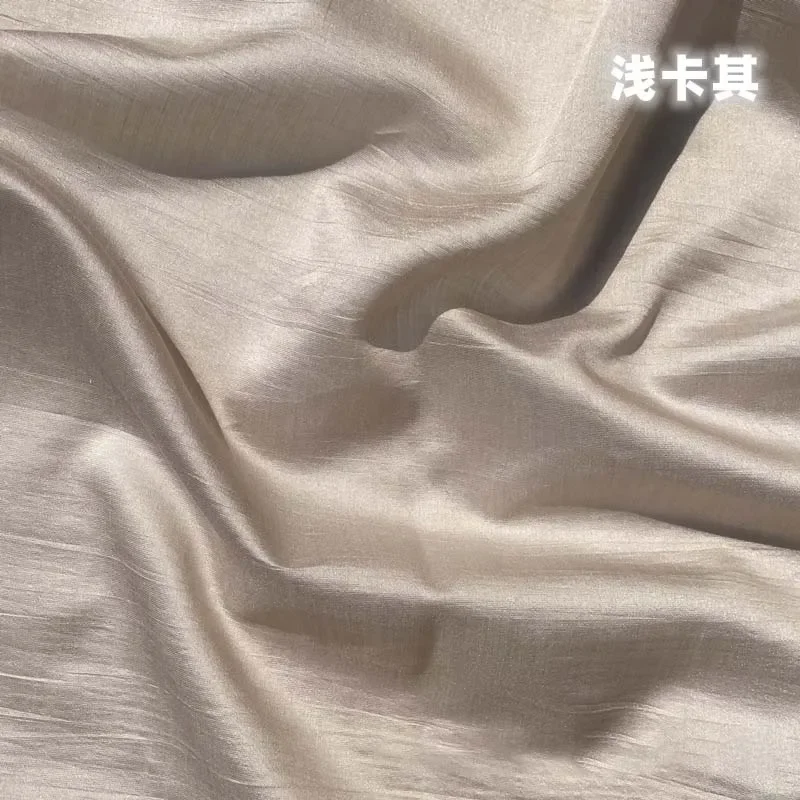 Zacht Duurzaam Natuurlijk Vezel Katoen Legergroen Paars Zoete Aardappel Unieke Kleur Ademend Textiel voor Zomer Kleermakerij H