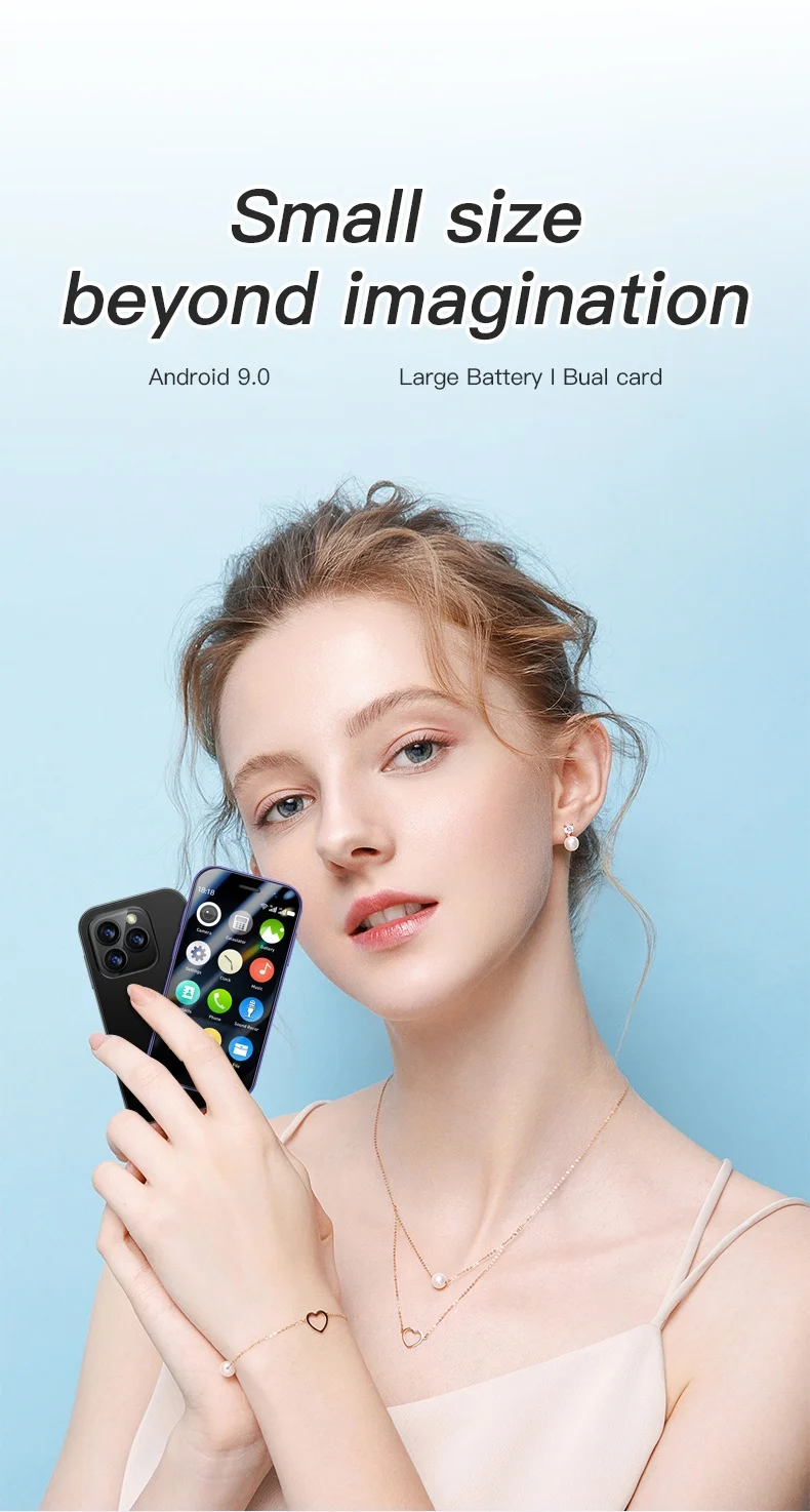 SOYES XS17 Pro 3G Smartphone 3.0inch MTK Quad Core 2GB RAM 16GB ROM Dual SIM 5MP 1950mAh Android Mini Cellphone Face Recognition