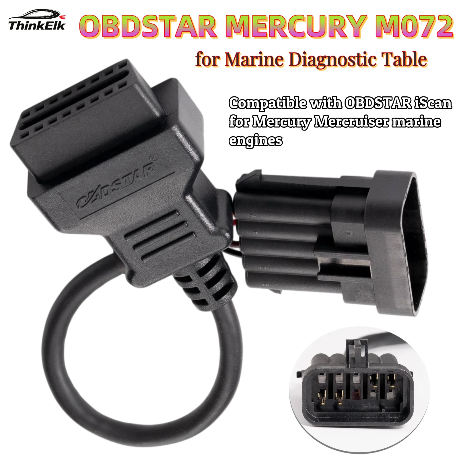 OBDSTAR MERCURY M072 Cable MERCRUISER-10 for OBDSTAR iScan Marine Diagnostic Tablet Car Diagnostic Cable use with OBDSTAR tools