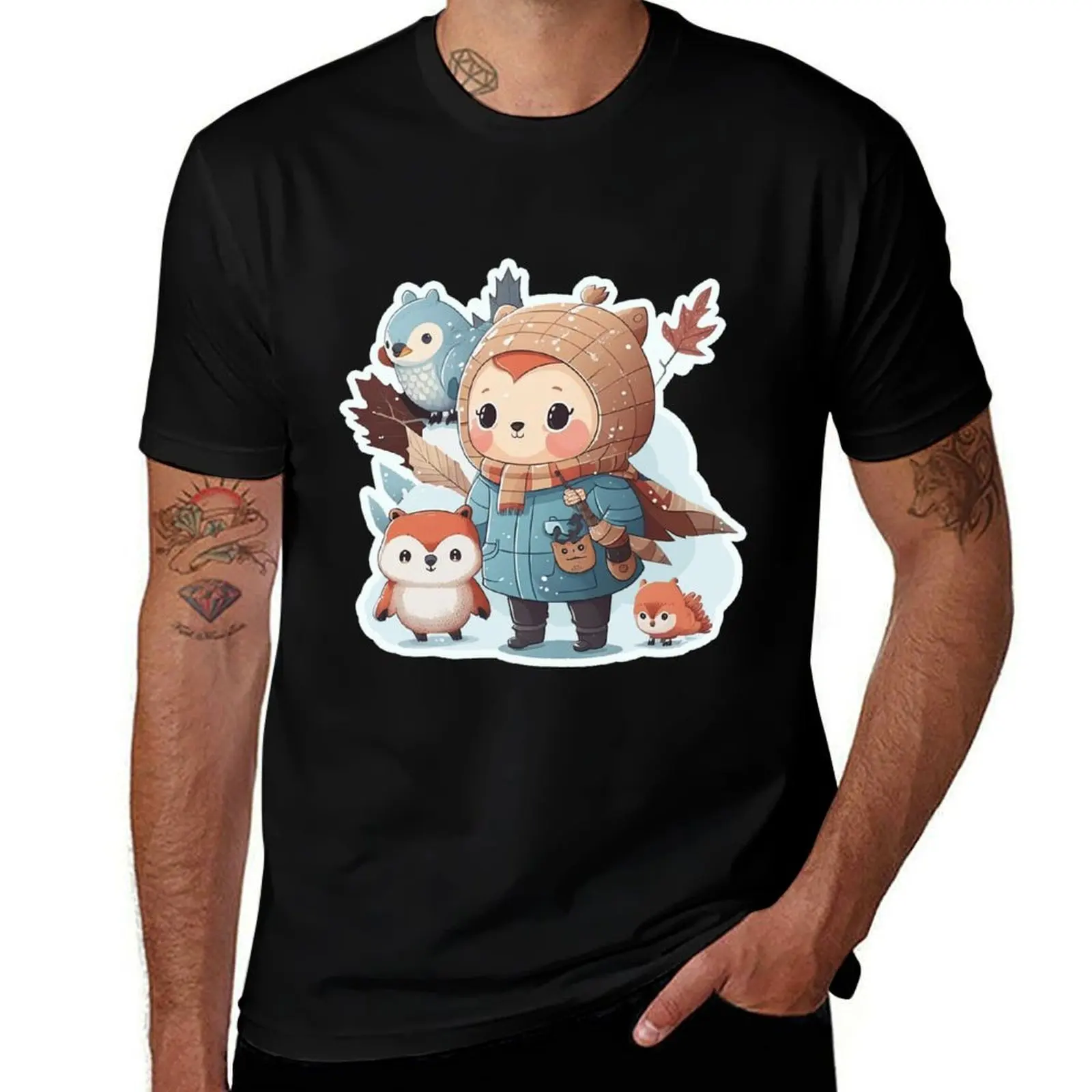 

Winter Forest and Friends T-Shirt rapper graphic tees for a boy vintage t shirts fashion shirts men clothes
