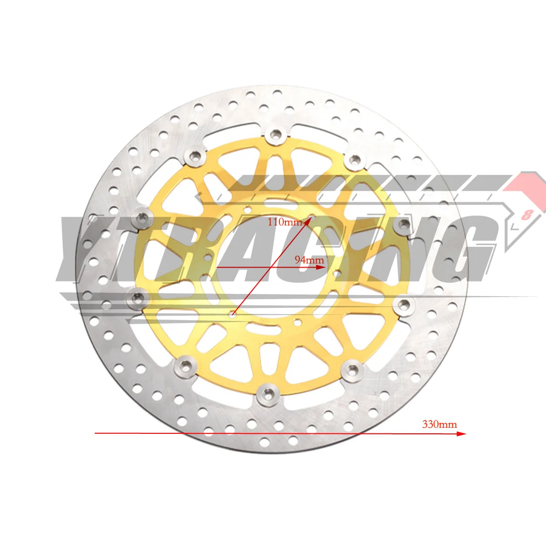 Gold Front Brake Disc Disk Rotor For HONDA CBR900RR 929 2000-2001 CBR900RR 954 2002-2003 CBR 900 RR - view 4