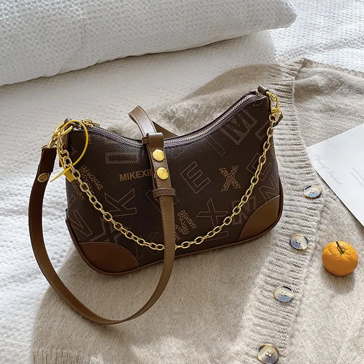 

Сумка-тоут 2026 Premium Vintage Letter, женская, вместительная, универсальная, модная, на плечо и подмышку, двойного назначения