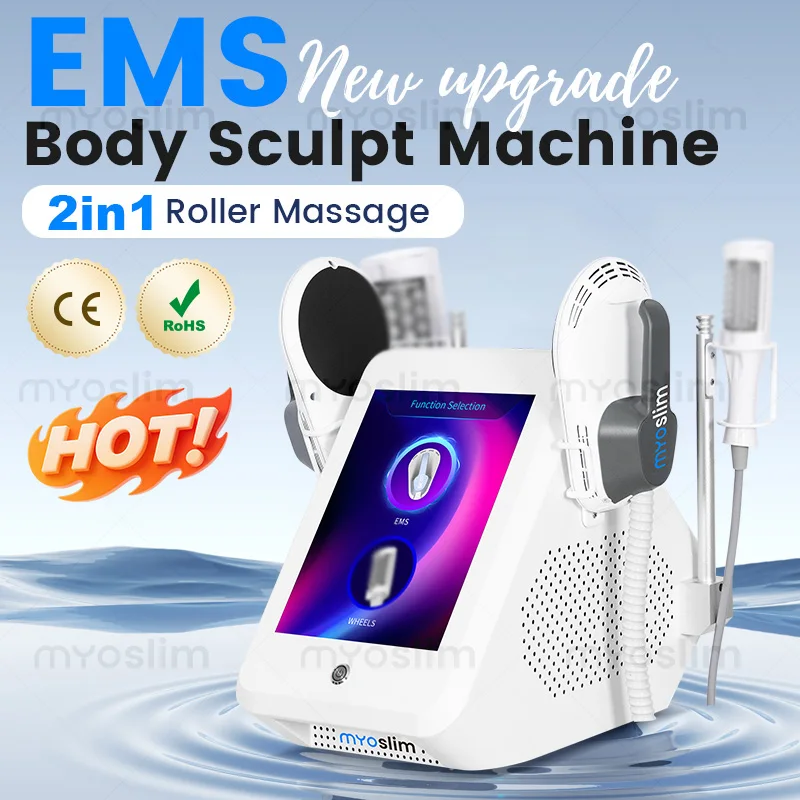 

EMS 2 IN 1 Roller Slimming Cellulite 200HZ 15T Reduction Inner Ball Roller 360° Infrared Vacuum Roller Massage Machine 6500W