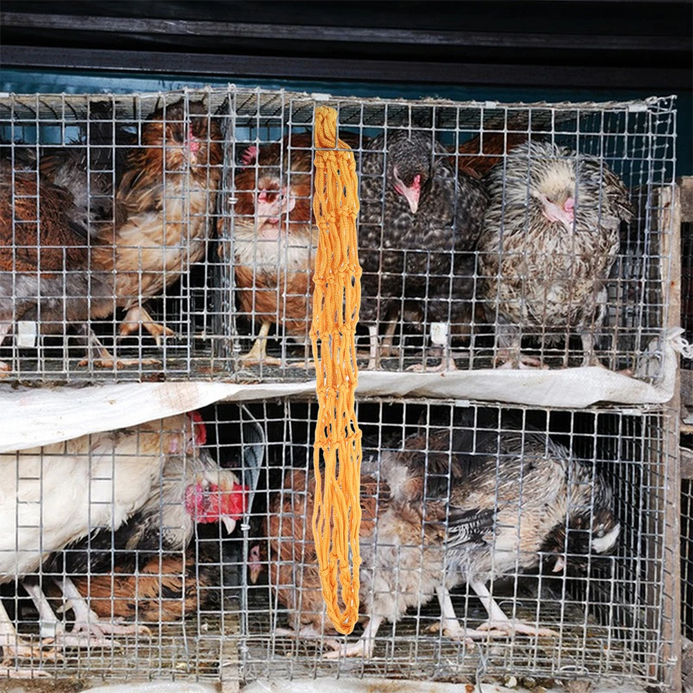 

2 Pcs Chicken Hay Net Feeder Bag Goat and Horse Green Cattle Sheep Bags Feeding