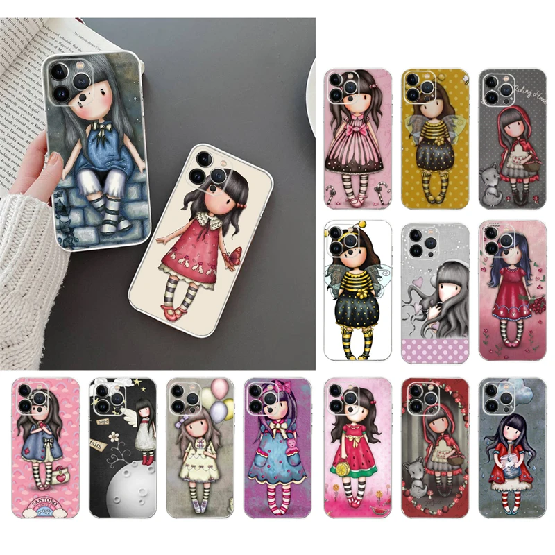 Girl Santoro-Gorjuss Phone Case For iphone 16 15 14 Pro Max 16 15 14 13 12 Pro 15Plus iphone 11