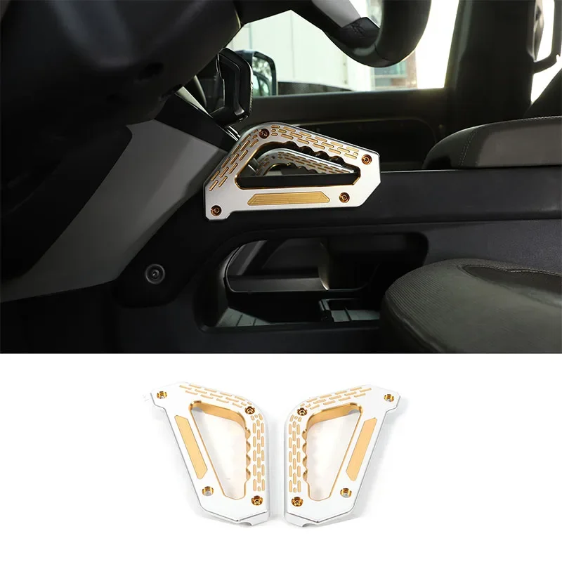 For Land Rover Defender 90 110 2020 + Car center console side armrest Aluminum alloy Interior modification accessories 2 Pcs