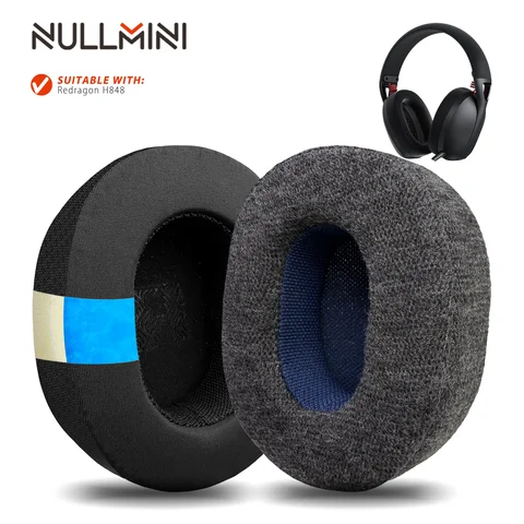 Nullmini earpads adequados para redragon h848 fones de ouvido substituição almofadas de ouvido bandana