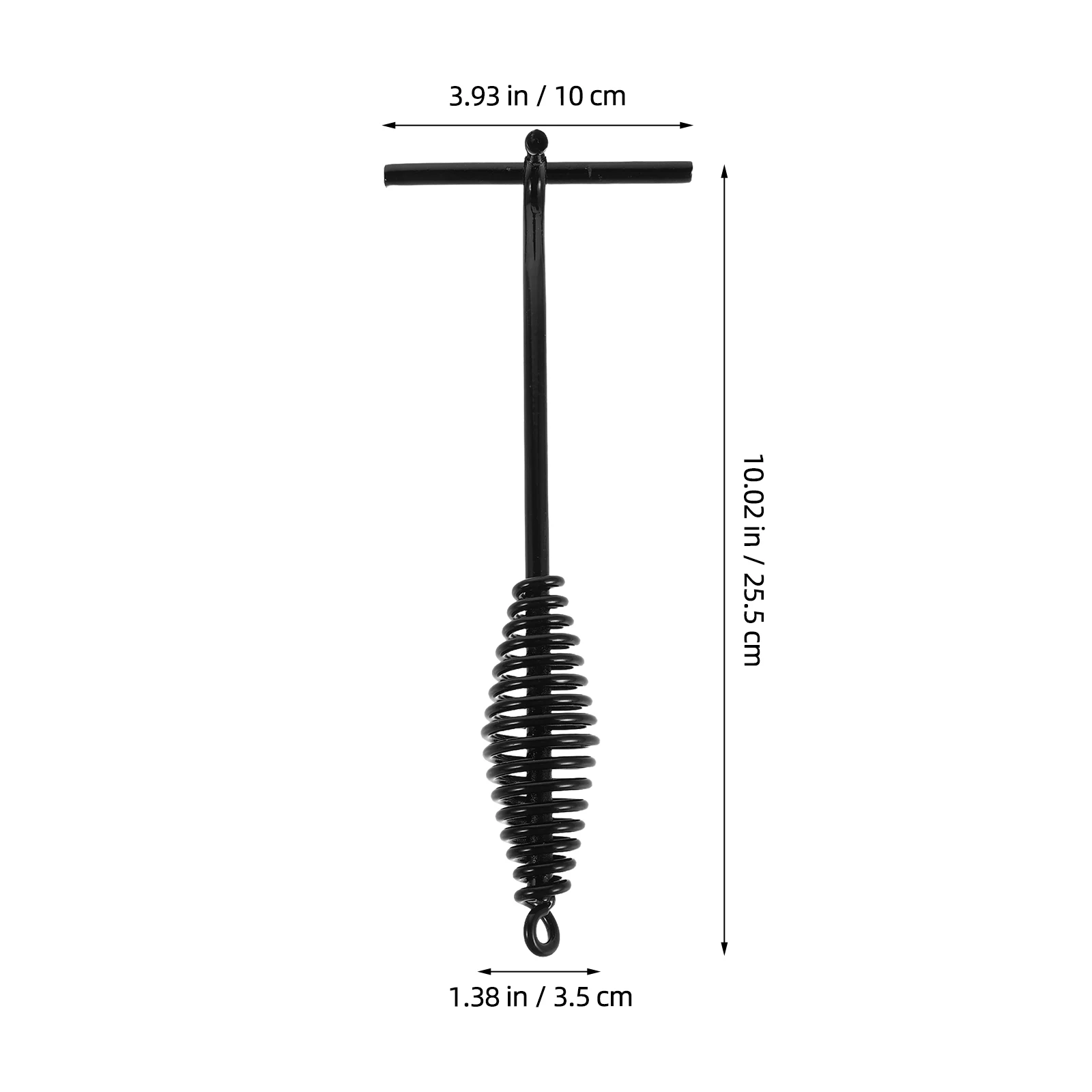 Levantador de tampa de ferro fundido de 25cm com aperto espiral ergonômico gancho universal para tampa de panela para forno holandês cozinha ao ar livre equipamento de acampamento
